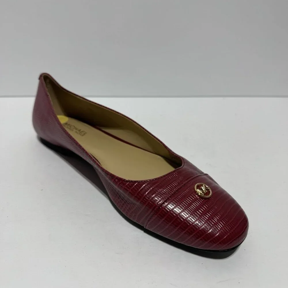 Michael Kors Womens Fulton Ballet Flats Red Size 7M